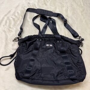 Ful yoga Bag Black Nylon Tote‎ Bag Convertible Shoulder Strap multi pocket